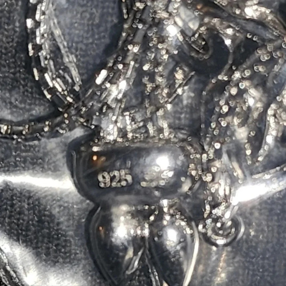 NWOT 925 Sterling Silver Flower Pave Rhinestone Bracelet Silver Tone - Picture 4 of 4